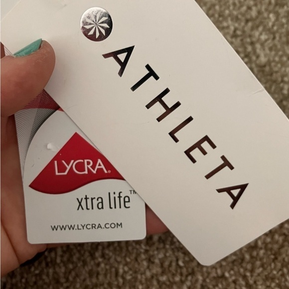 Athleta Burgandy Orange Swim Suit Top With Under Wire Size 40 B/C NWT - Picture 5 of 6